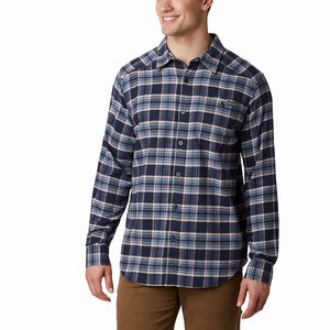 Columbia Cornell Woods™ Flannel Långärmad Tröja Herr Marinblå/Grå (ILCKF0674)